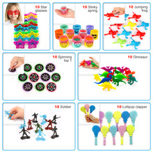 Load image into Gallery viewer, Party Favors Kids Pinata Filler- 200 PCS Carnival Prizes Toys Bulk Assortment - Boys Girls Birthday Easter Egg Filler - Treasure Box Chest Classroom