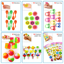 Load image into Gallery viewer, Party Favors Kids Pinata Filler- 200 PCS Carnival Prizes Toys Bulk Assortment - Boys Girls Birthday Easter Egg Filler - Treasure Box Chest Classroom