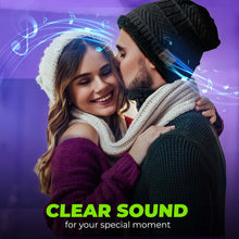 Load image into Gallery viewer, Wireless Beanie - Wireless Headphones Hat and Scarf Set for Winter Outdoor Men Women Warm Knitted Music Hat Black