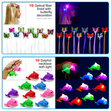 Load image into Gallery viewer, S SWIRLLINE Glow in The Dark Party Favors - 70 PCS Bulk Toys for Kids Party Favors Goodie Bags Stuffers - Light Up Accessories for Halloween Christmas
