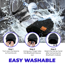 Load image into Gallery viewer, Bluetooth Beanie Wireless Hat with Scarf – Headphone Beanie Hat with Upgraded Bluetooth 5.0 - Wireless Beanie Bluetooth Hat for Women Men Teens - Warm

